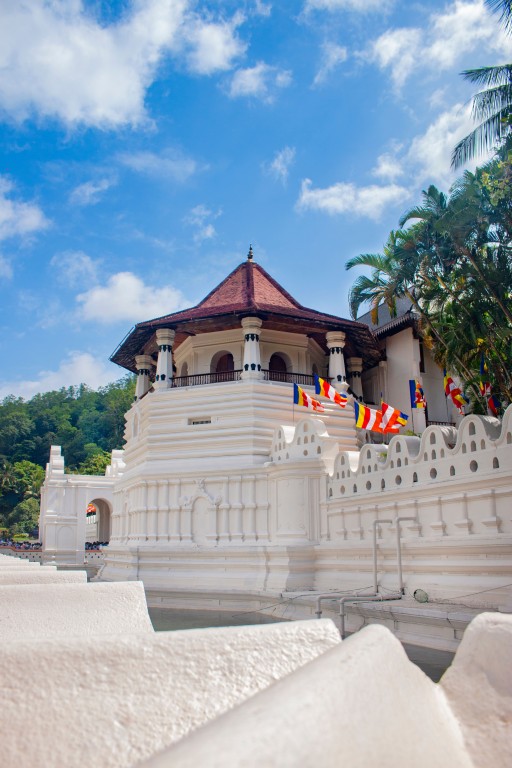 Temple of the Sacred Tooth Relic at Kandy Lake